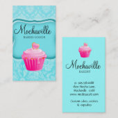 Bakkerij Visitekaartje  Damask Blue (Voorkant / Achterkant)