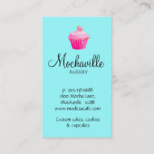 Bakkerij Visitekaartje  Damask Blue (Achterkant)