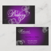 Bakkerij-Visitekaartje Elegant Flourish Glow Visitekaartje (Voorkant / Achterkant)