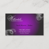 Bakkerij-Visitekaartje Elegant Flourish Glow Visitekaartje (Achterkant)