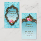 Bakkerij Visitekaartje Koekjes blauw (Voorkant / Achterkant)