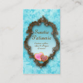 Bakkerij Visitekaartje Koekjes  blauw (Voorkant)