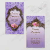 Bakkerij Visitekaartje Koekjes  Paars (Voorkant / Achterkant)