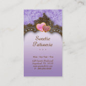 Bakkerij Visitekaartje Koekjes  Paars (Achterkant)