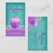 Bakkerij Visitekaartje paars zwenkblauw (Voorkant / Achterkant)