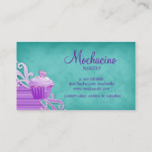 Bakkerij Visitekaartje paars zwenkblauw (Achterkant)