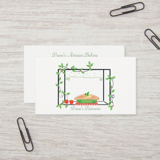 Bakkerij-Visitekaartje Visitekaartje (Voorkant / Achterkant in situ)