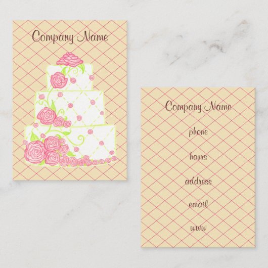 Bakkerij-Visitekaartje Visitekaartje (Voorkant / Achterkant)