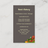 Bakkerij-Visitekaartje Visitekaartje (Achterkant)