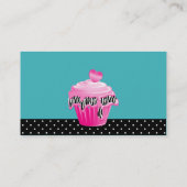 Bakkerij Visitekaartje Zebra Blauwe Roze koekjes (Achterkant)