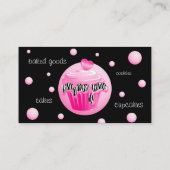 Bakkerij Visitekaartje Zebra Roze perskoeken Hart (Achterkant)