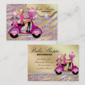 Bakkerij Visitekaartje Zebra Roze Pop (Voorkant / Achterkant)