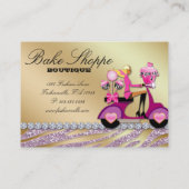 Bakkerij Visitekaartje Zebra Roze Pop (Achterkant)