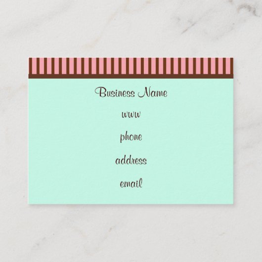 Bakkerij Visitekaartjes (Achterkant)