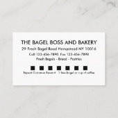 Bakkerij-Visitekaartjes Klantenkaartje (Achterkant)