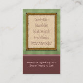 Bakkerij-Visitekaartjes Visitekaartje (Achterkant)