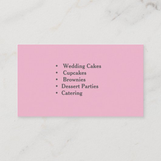 Bakkerij-Visitekaartjes Visitekaartje (Achterkant)