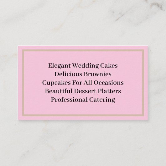 Bakkerij-Visitekaartjes Visitekaartje (Achterkant)