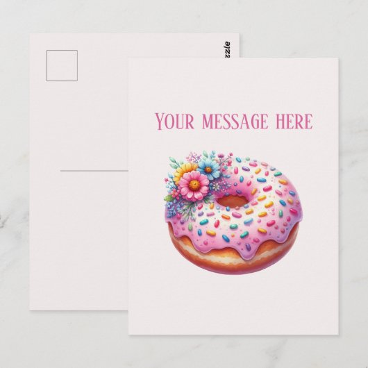 Bakkerij voeg bericht toe bedrijfsnaam bakkerij do briefkaart (Voorkant / Achterkant)