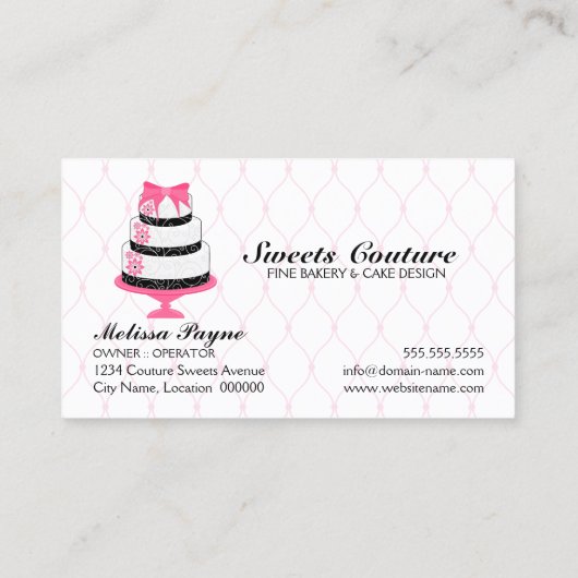 Bakkerij voor coupures visitekaartje (Achterkant)