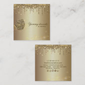 Bakkerij voor de bakkersindustrie vierkante visitekaartje (Voorkant / Achterkant)