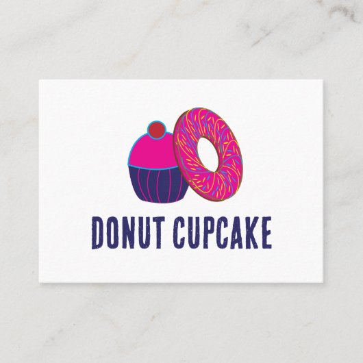 Bakkerij voor Donut Cupcakes Visitekaartje (Voorkant)