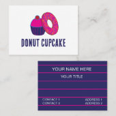 Bakkerij voor Donut Cupcakes Visitekaartje (Voorkant / Achterkant)