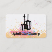 bakkerij voor eiboetsbakkerijen met elektrische me visitekaartje (Voorkant)