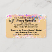 bakkerij voor eiboetsbakkerijen met elektrische me visitekaartje (Achterkant)