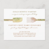 Bakkerij voor gebak logo bedankt briefkaart (Achterkant)