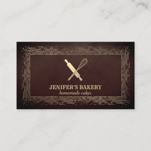 Bakkerij voor goudhoudende goudstaven visitekaartje (Voorkant)