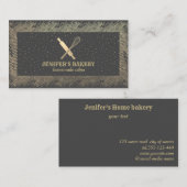 Bakkerij voor goudhoudende goudstaven visitekaartje (Voorkant / Achterkant)