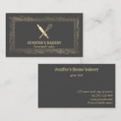 Bakkerij voor goudhoudende goudstaven visitekaartje (Voorkant / Achterkant)