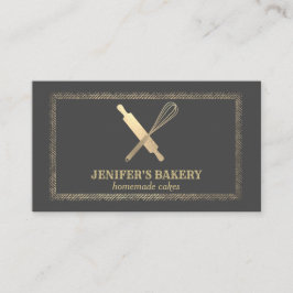 Bakkerij voor goudhoudende goudstaven visitekaartje