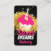 Bakkerij voor goudwolken, eenhoornkap visitekaartje (Voorkant)