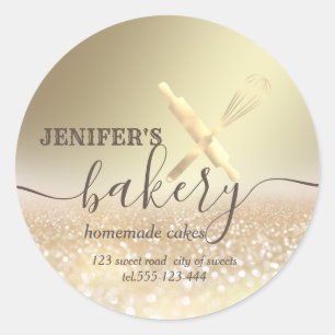 Bakkerij voor rolspellen van glitterij en zogenaam ronde sticker