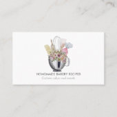 Bakkerij voor Waterverf van keukengerei Visitekaartje (Voorkant)
