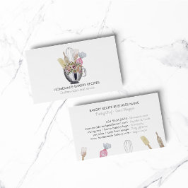 Bakkerij voor Waterverf van keukengerei Visitekaartje