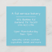  bakkerij voor whisky vierkante visitekaartje (Achterkant)