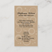 Bakkerij voor whisky visitekaartje (Achterkant)