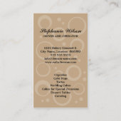 Bakkerij voor whisky visitekaartje (Achterkant)