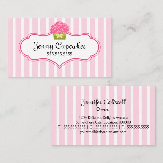 Bakkerij voor whisky visitekaartje (Voorkant / Achterkant)