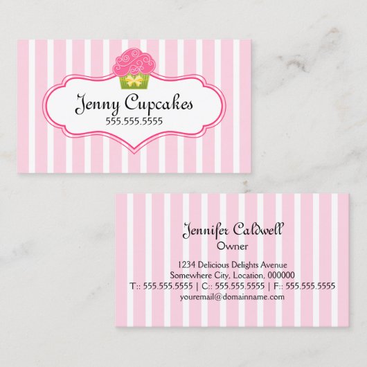 Bakkerij voor whisky visitekaartje (Voorkant / Achterkant)