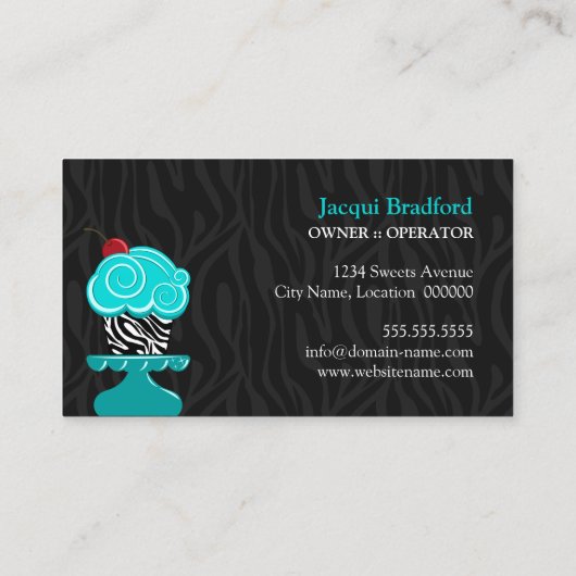 Bakkerij voor Zebra Visitekaartje (Achterkant)