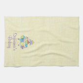 Bakkerij, voor zoet en voor behandeling, op maat g theedoek (Horizontaal)