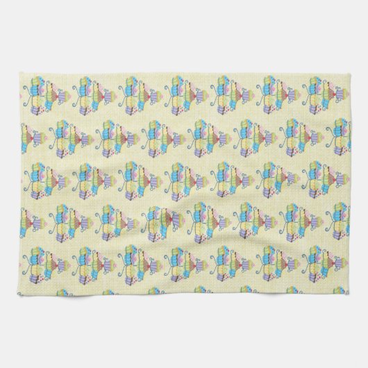 Bakkerij, voor zoet en voor behandeling, op maat g theedoek (Horizontaal)