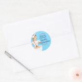 Bakkerij vrouw bakken mengkom cadeau label sticker (Envelop)