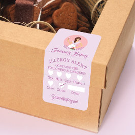 Bakkerij Vrouw Voedselveiligheid Allergie Alert Ba Etiket