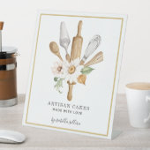 Bakkerij Waterverf banketbakken gereedschap Reclamebord Met Voetstuk (Insitu)