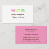 Bakkerij Waterverf Franse Macaroon Visitekaartje (Voorkant / Achterkant)